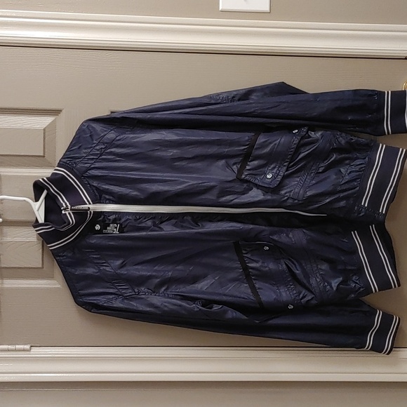 Women's Parasuco Preppy Blue & White Lightweight Jacket Size Large - Picture 1 of 10